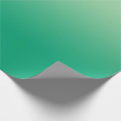 Papier Cadeau Vert clair minimal au dégradé vert foncé (Coin)