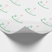 Papier Cadeau Vert de golf (Coin)