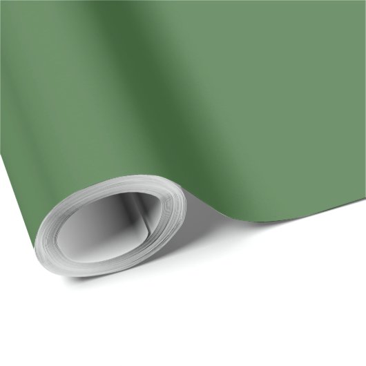 Papier Cadeau Vert de Noël (Coin rond)