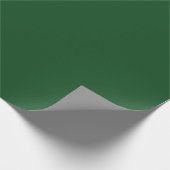 Papier Cadeau vert de Noël profond foncé saturé (Coin)