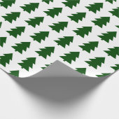 Papier Cadeau Vert de Noël traditionnel (Coin)