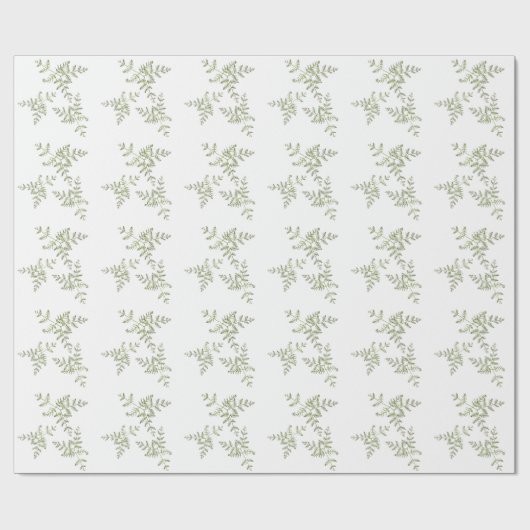 Papier Cadeau vert de printemps (Plat)