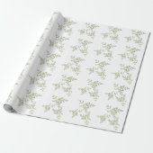 Papier Cadeau vert de printemps (Déroulé)