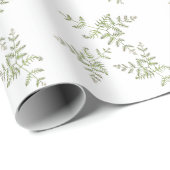 Papier Cadeau vert de printemps (Coin rond)