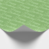 Papier Cadeau Vert design et décoratif (Coin)