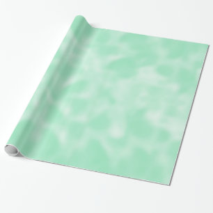 Papier Cadeau Vert en bon état et blanc chinés