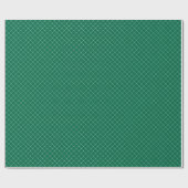 Papier Cadeau Vert et blanc Moderne Plaid Noël (Plat)