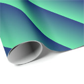 Papier Cadeau Vert et bleu foncé (Coin rond)