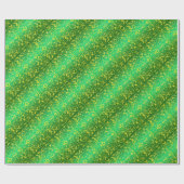 Papier Cadeau Vert et jaune de Fiore (Plat)