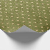 Papier Cadeau Vert et Kraft Noël Rétro (Coin)