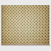 Papier Cadeau Vert et Kraft Noël Rétro (Plat)