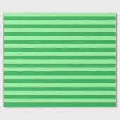 Papier Cadeau Vert et rayures vertes de menthe (Plat)