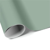 Papier Cadeau Vert eucalyptus (Coin rond)