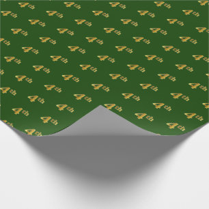 Papier Cadeau Vert, Faux Gold 4ème (Quatrième) Écran d'Enveloppe
