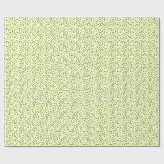Papier Cadeau Vert Feuille Nature Imprimer, Plante Motif feuille (Plat)