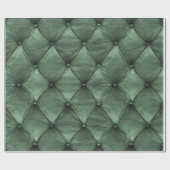 Papier Cadeau Vert-foncé en cuir tufté (Plat)