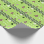 Papier Cadeau Vert foncé et clair (Coin)