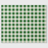 Papier Cadeau Vert foncé, Sage, Crème - Vérification médiane (Plat)