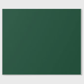 Papier Cadeau Vert forêt minimal uni (Plat)
