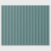Papier Cadeau Vert gris foncé et rayures vert gris (Plat)