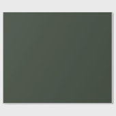 Papier Cadeau Vert grisâtre foncé Pop de couleur (Plat)