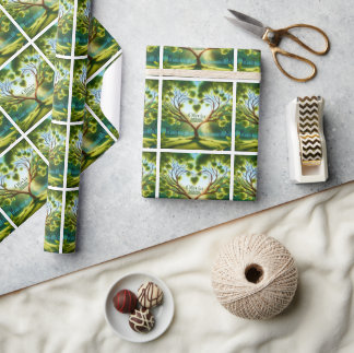 Papier Cadeau Vert inspirant