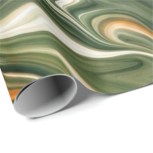 Papier Cadeau Vert mable (Coin rond)