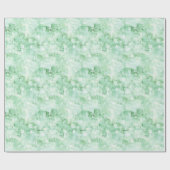 Papier Cadeau Vert Menthe Abstrait  (Plat)