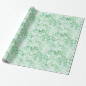 Papier Cadeau Vert Menthe Abstrait  (Déroulé)