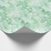 Papier Cadeau Vert Menthe Abstrait (Coin)
