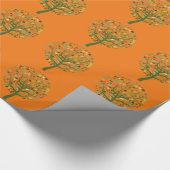 Papier Cadeau Vert mignon arbre de l'environnement (Coin)