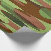 Papier Cadeau Vert militaire et Brown (Coin)