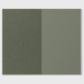 Papier cadeau vert Moss minimum - personnalisable (Plat)