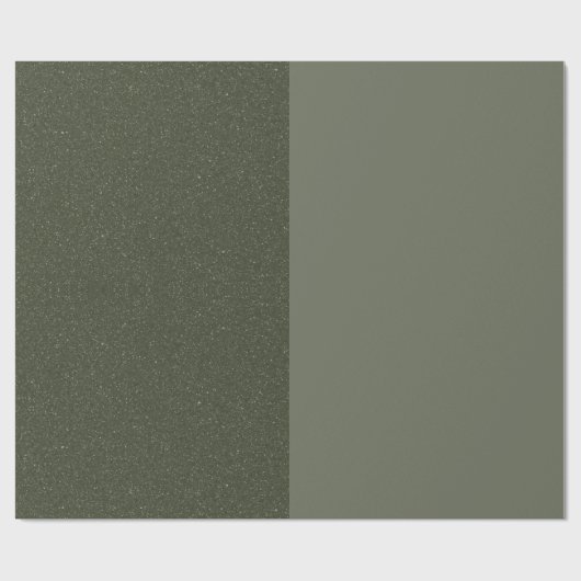 Papier cadeau vert Moss minimum - personnalisable (Plat)