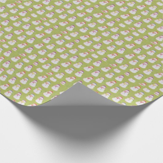 Papier Cadeau Vert neige (Coin)