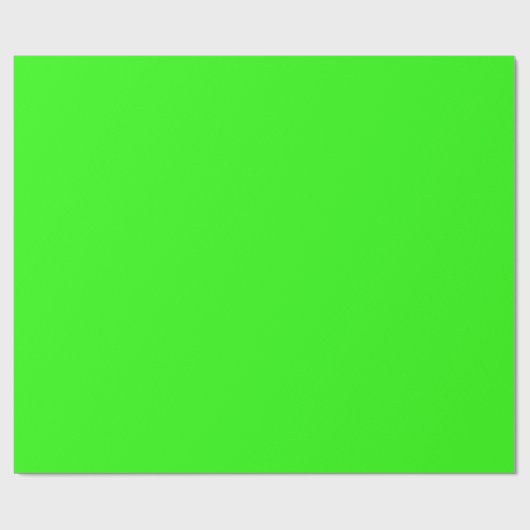 Papier Cadeau Vert néon clair (Plat)