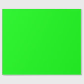 Papier Cadeau Vert néon de couleur personnalisée (Plat)