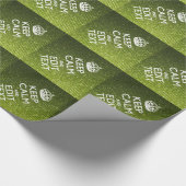Papier Cadeau Vert olive Conserver Le Calme Avoir Votre Texte (Coin)