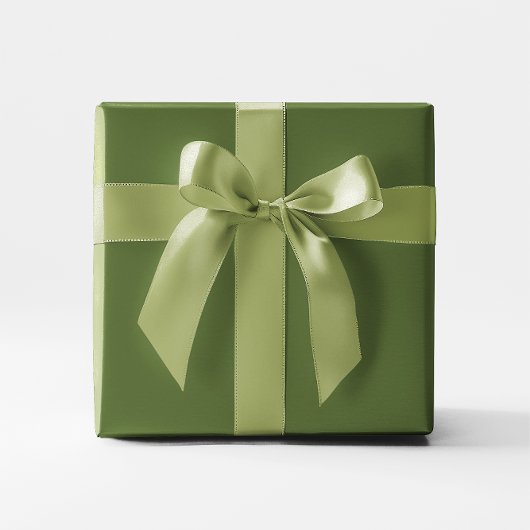 Papier Cadeau Vert olive foncé