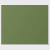 Papier Cadeau Vert olive foncé (Plat)