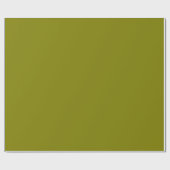 Papier Cadeau Vert olive moderne Couleur uni (Plat)
