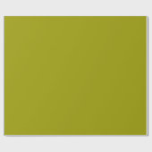 Papier Cadeau Vert olive moderne uni (Plat)