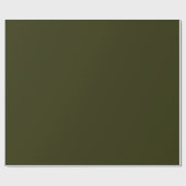 Papier Cadeau VERT OLIVE SOMBRE (couleur solide) ~ (Plat)