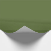Papier Cadeau Vert olive uni (Coin)