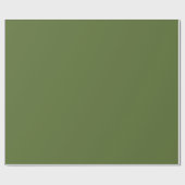 Papier Cadeau Vert olive uni (Plat)