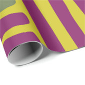 Papier Cadeau Vert orange violet (Coin rond)