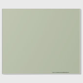 Papier Cadeau Vert pâle pâle Élégant Neutre Couleur solide (Plat)