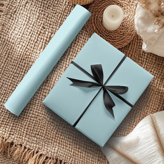 Papier Cadeau Vert pastel uni | Classique | Élégant