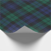 Papier Cadeau Vert Plaid À damiers classique rustique Tartan (Coin)