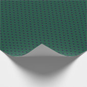 Papier Cadeau Vert + pois violets (Petits) (Coin)